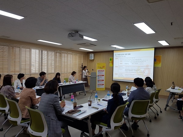 ▲광산구보건소 치매안심센터가 3일 구청에서 치매지역사회협의체 회의를 개최했다.(사진제공=광산구청)