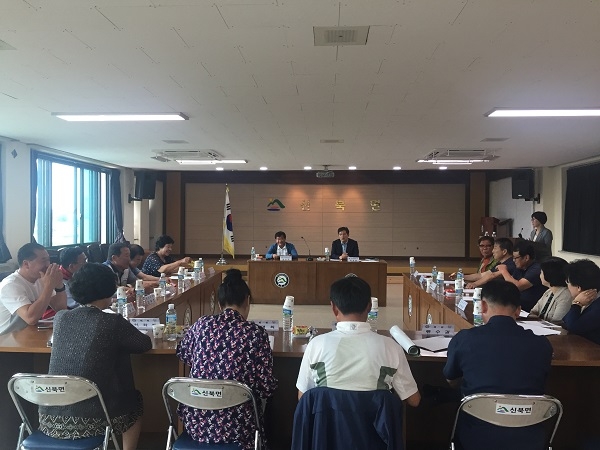 ▲영암군 신북면 지역사회보장협의체는 지난 11일 2019년 제2차 정기회의를 개최했다.(사진제공=영암군)