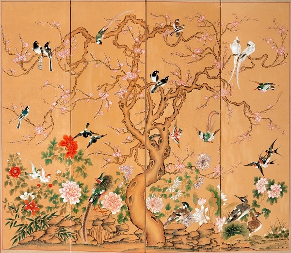 ▲성혜숙 작가의 화조도(사진제공=강진군)