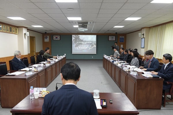 ▲목포시는 지난 18일 목포 근대역사문화공간 재생활성화 시범사업 기본계획 수립을 위한 용역 착수보고회를 개최했다.(사진제공=목포시)