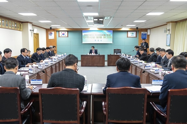 ▲목포시는 지난 27일 ‘2021년 국고 건의 신규사업 발굴 보고회’를 개최했다.(사진제공=목포시)