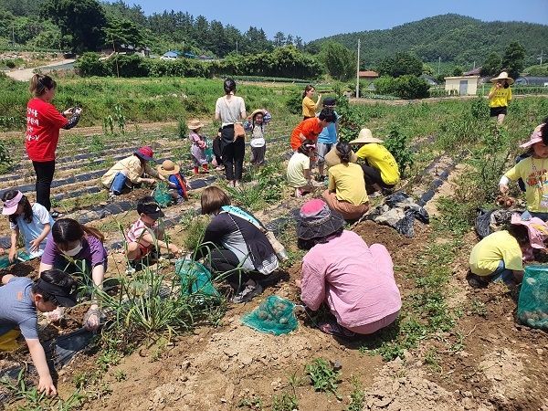 ▲진도군에서 최근 농산물 직거래 팜파티 행사를 개최했다.(사진제공=진도군)