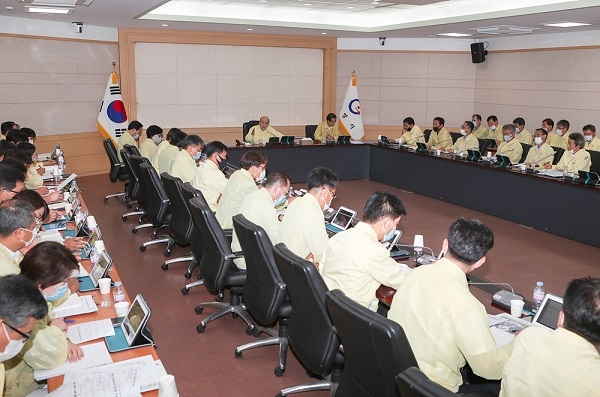 ▲광양시는 지난 3일 시청 상황실에서 8월 확대간부회의를 열었다.(사진제공=광양시)