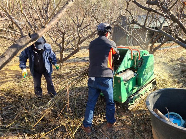 ▲보성군은 영농부산물 파쇄기 4대를 무상으로 임대하고 있다.(사진제공=보성군)