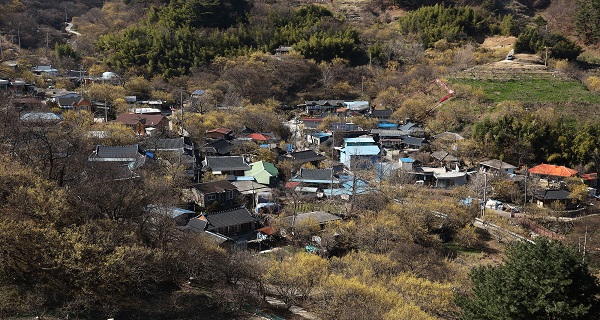 ▲구례군 산동면 현천마을 전경(사진제공=구례군)