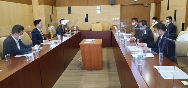 ▲김준성 영광군수는 12일 현안사업 및 재난사업 해결을 위해 행정안전부를 방문하여 특별교부세 57억 원 지원을 건의했다.(사진제공=영광군)