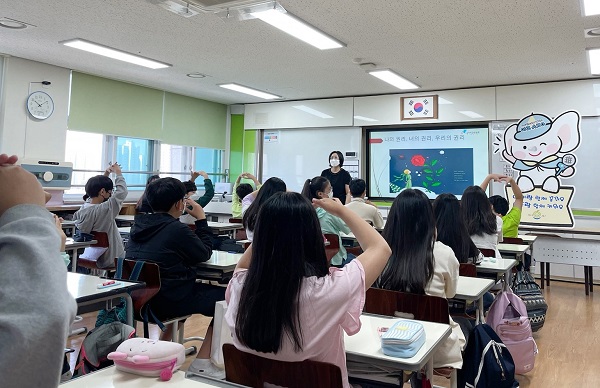 ▲ 빛누리초등학교 교육 장면(사진제공=나주시)