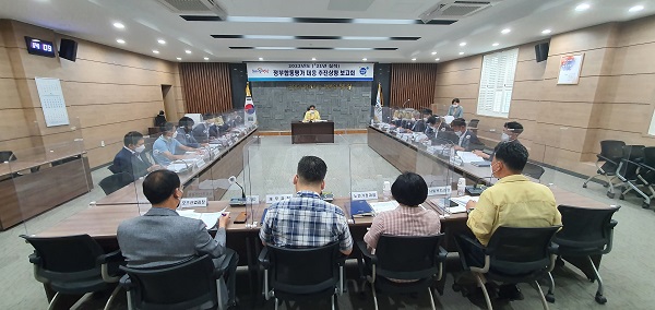 ▲영광군은 지난 19일 ‘2022년(’21년 실적) 정부합동평가 대응 추진상황 보고회’를 개최했다.(사진제공=영광군)