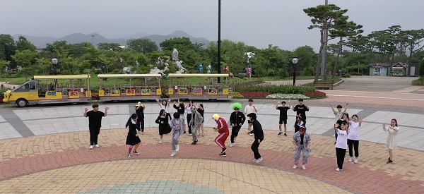 ▲‘범 내려온다’ 패러디 영상 캡쳐(사진제공=함평군)