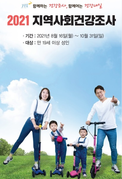 ▲2021 지역사회 건강조사 포스터(사진제공=무안군)