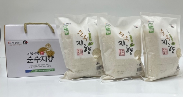 ▲ ‘순수지향’ 제품 출시(사진제공=무안군)