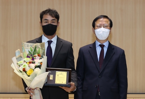 ▲고흥군은 1일 2021년도 군민의 상 시상식을 가졌다.(사진제공=고흥군)