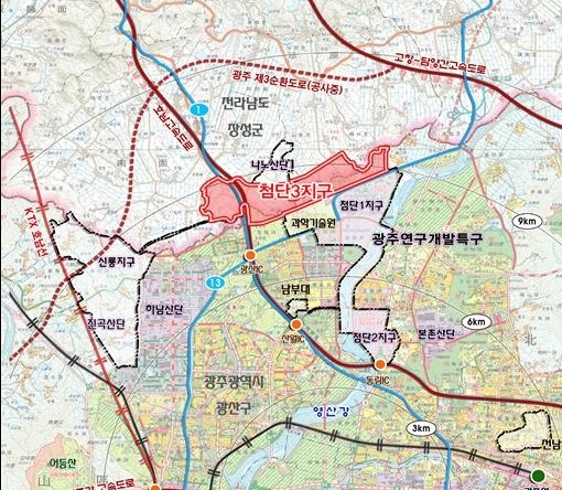 ▲장성군 국립심뇌혈관센터 위치도(사진제공=장성군)