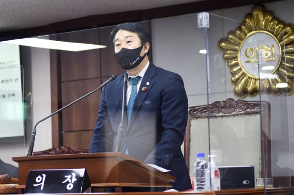 ▲순천시의회는 지난 22일 제257회 정례회 제4차 본회의를 가졌다.(사진제공=순천시의회)