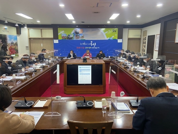 ▲곡성군이 지난 14일 2023년도 국고건의사업 발굴 보고회를 개최했다.(사진제공=곡성군)