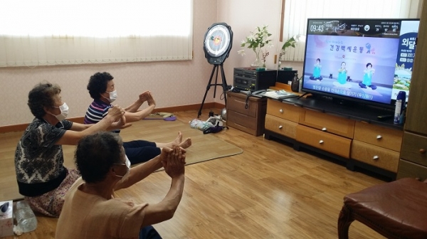 ▲노인복지사업 활동 모습(사진제공=목포시)