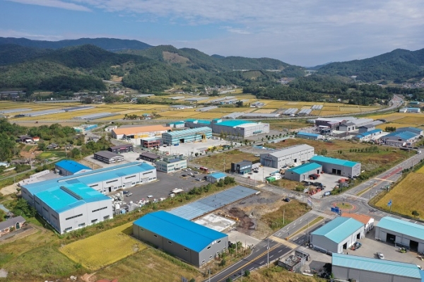 ▲조성면 농공단지 전경(사진제공=보성군)
