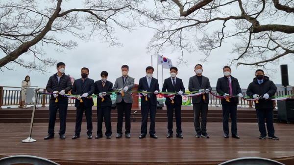 ▲고흥군은 지난 14일 ‘고흥군 남양면 어촌뉴딜사업 선정항’ 준공식을 개최했다.(사진제공=고흥군)