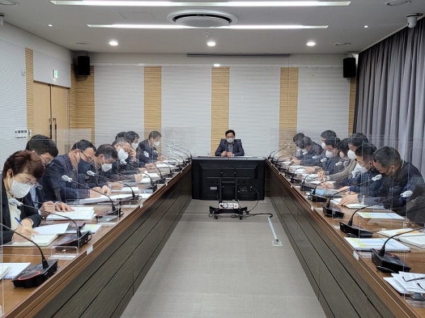 ▲고흥군은 16일 상반기 신속집행 및 1분기 소비ㆍ투자 집행상황 대책보고회를 개최했다.(사진제공=고흥군)
