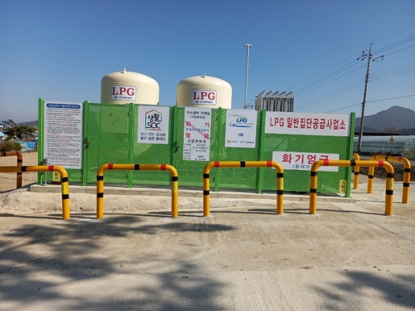 ▲LPG 저장탱크(사진제공=신안군)