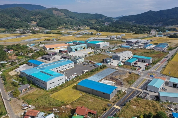 ▲2020년 10월 조성면 농공단지전경(사진제공=보성군)