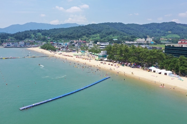 ▲보성 율포해수욕장 전경(사진제공=보성군)