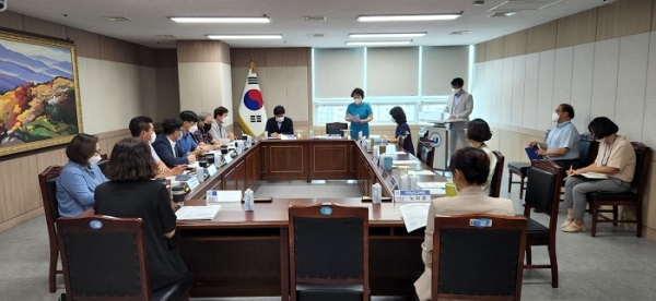 ▲전라남도교육청은 지난 13일 2022. 장애학생 진로·직업 유관기관 one-stop 지원 협의체 협의회를 가졌다.(사진제공=전라남도교육청)