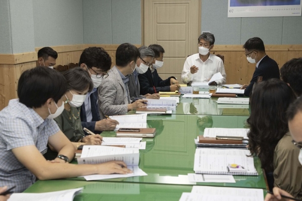 ▲구례군은 상반기 주요업무 추진상황 보고회를 가졌다.(사진제공=구례군)