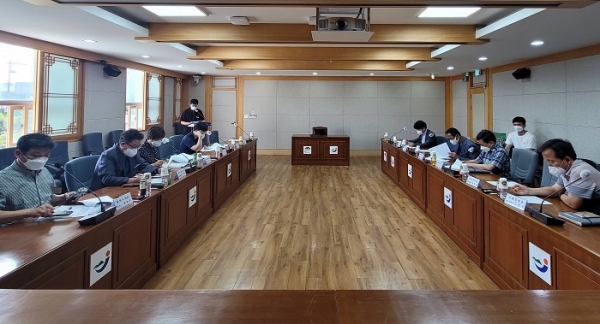 ▲장흥군은 지난 22일 천관산 프로젝트 실무(T/F)회의를 가졌다.(사진제공=장흥군)