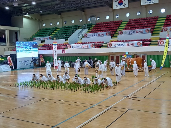 ▲해남군 ‘전라 우수영 들소리’가 제63회 한국민속예술제에서 대상인 대통령상을 수상했다.(사진제공=해남군)