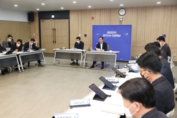 ▲해남군 열린 소통회의 모습(사진제공=해남군)