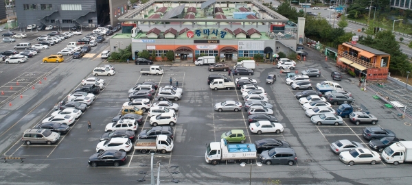 ▲광양 중마시장 전경(사진제공=광양시)
