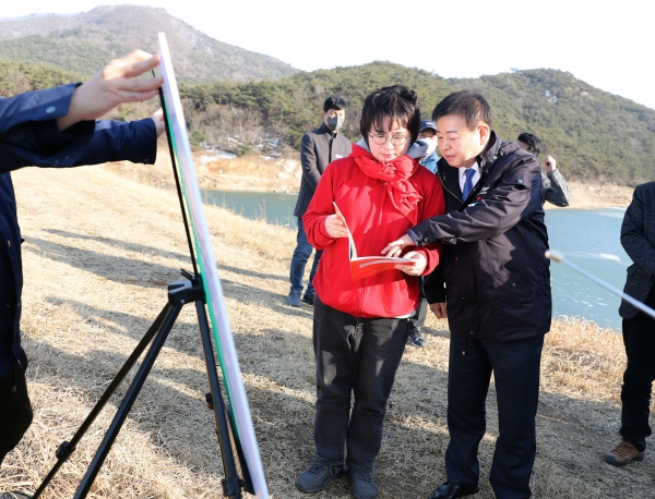 ▲영광군은 지난 1월 31일 국민의힘 조수진 국회의원과 민생 현안사업에 대해 논의했다.(사진제공=영광군)