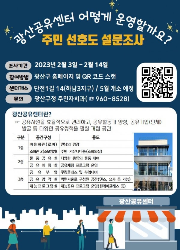 ▲광산공유센터 주민 선호도 조사 웹자보(사진제공=광산구)