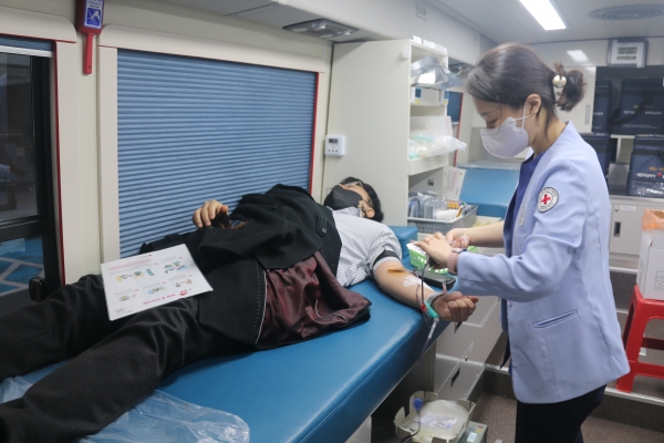 광주서부교육지원청, 응급혈액 확보를 위한 단체헌혈 참여