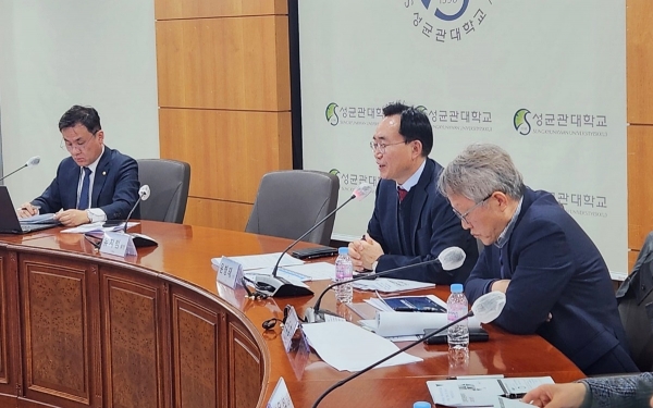 ▲윤병태 나주시장은 전날 성균관대학교 600주년 기념관에서 열린 ‘국가인재양성전략 포럼’ 발표자로 참석했다.(사진제공=나주시)