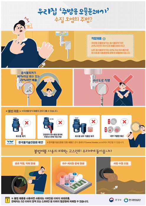 ▲무안군 주방용 오물분쇄기 홍보 포스터(사진제공=무안군)