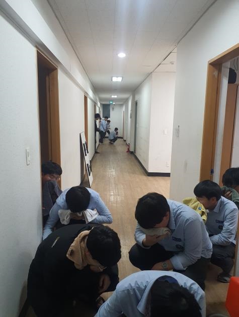 ▲광주시교육청이 2023년 상반기 기숙사 화재대피 훈련을 실시한다.(사진제공=광주광역시교육청)