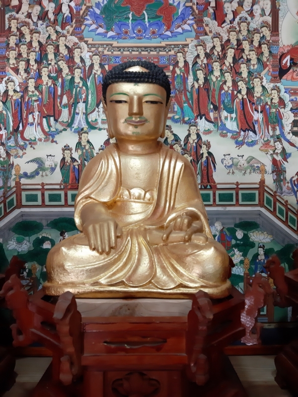▲생일 학서암 석조여래좌상, 완도군 향토문화유산 지정(사진제공=완도군)