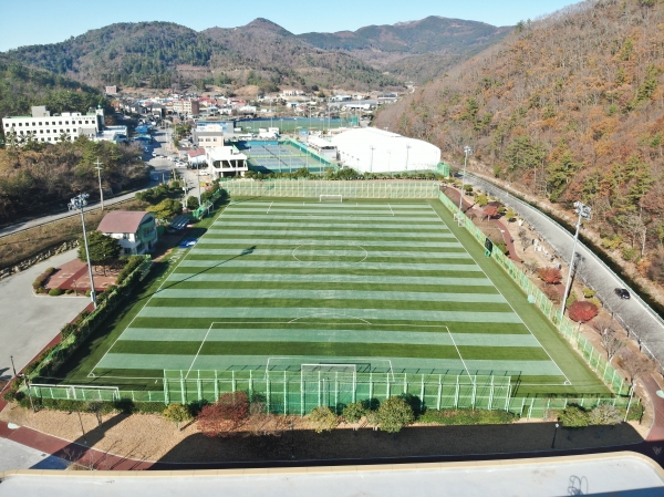 ▲완도축구전용구정 전경(사진제공=완도군)
