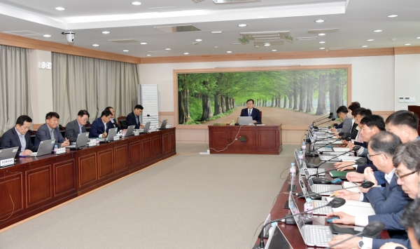 ▲담양군은 지난 1일 5월 정례조회를 개최했다.(사진제공=담양군)