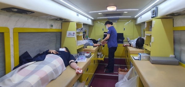 ▲지난 2023년 동절기 헌혈행사 실시 모습(사진제공=화순군)