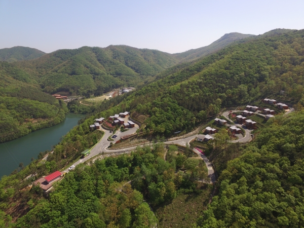▲제암산자연휴양림 전경(사진제공=보성군)