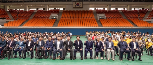 ▲목포시가 제15회 목포시장기 장애인생활체육대회 개최하고 있다.(사진제공=목포시)