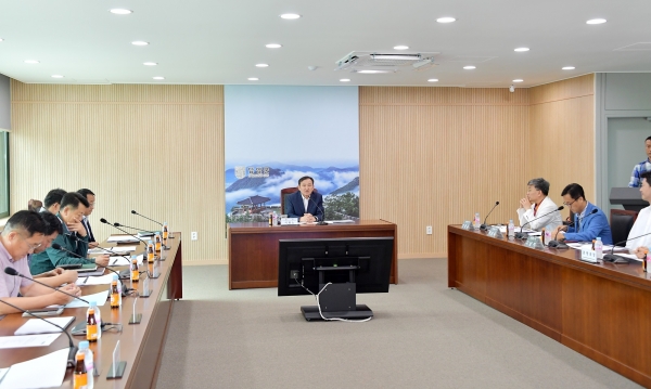 ▲담양군은 지난 25일 ‘문화접목 야행관광공간 연출 기본계획 수립’ 용역 중간보고회를 개최했다.(사진제공=담양군)