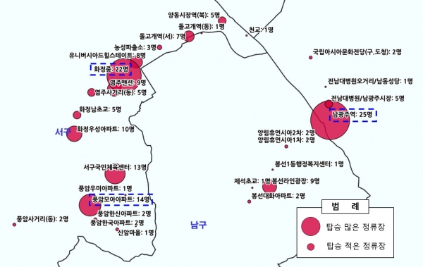 ▲저상버스 이용현황 분석 이미지(사진제공=광주광역시)