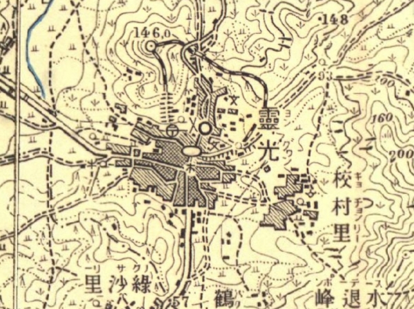 ▲일제강점기중 1910~1930년 영광읍 지도(국토지리정보원.사진제공=영광군)