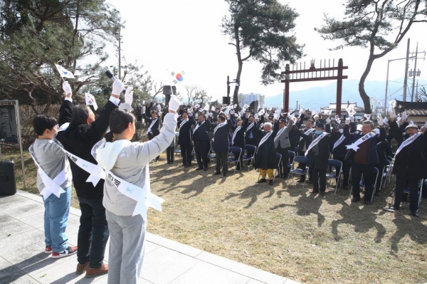 ▲곡성군은 지난 1일 105주년 3.1절 기념 행사를 개최했다.(사진제공=곡성군)