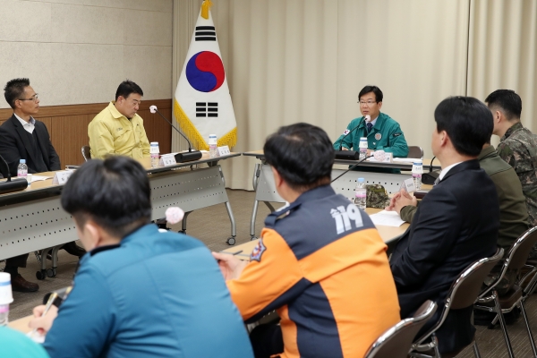 ▲광산구는 19일 ‘2024년 광산구 통합방위회의'를 개최했다.(사진제공=광주 광산구)