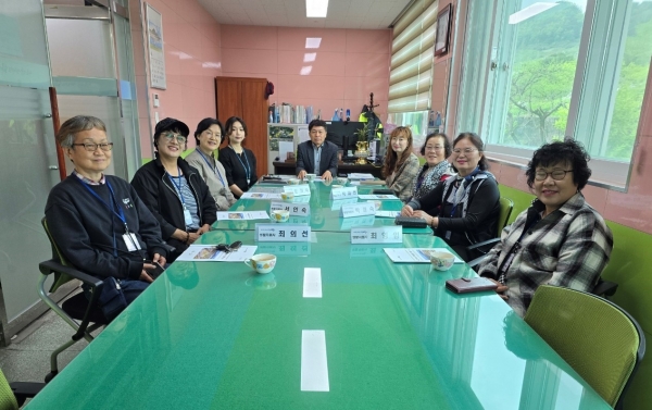 ▲월등면 생활지원사 간담회(사진제공=순천시)